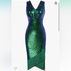 Flapper style cocktail dress